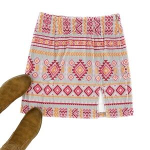 Aztec pink mini skirt